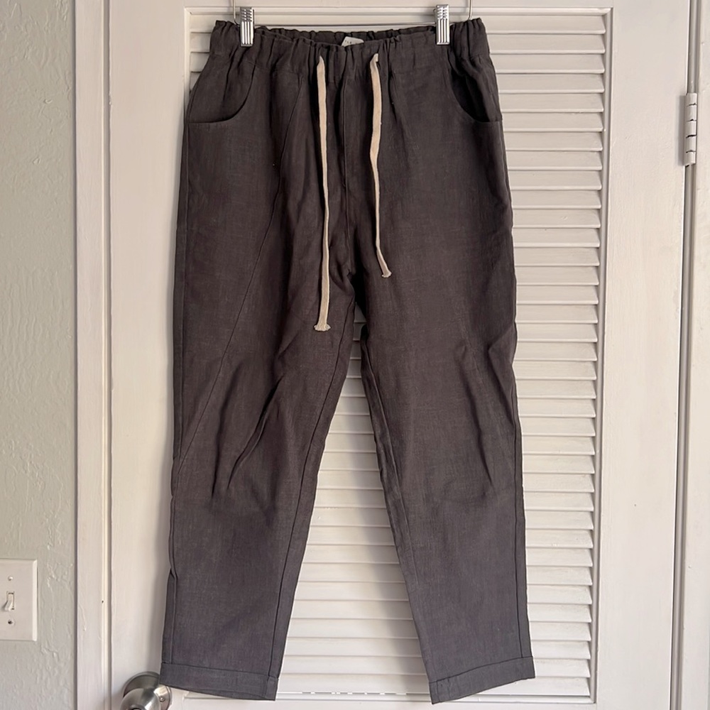 Runway scout grey linen dress pants